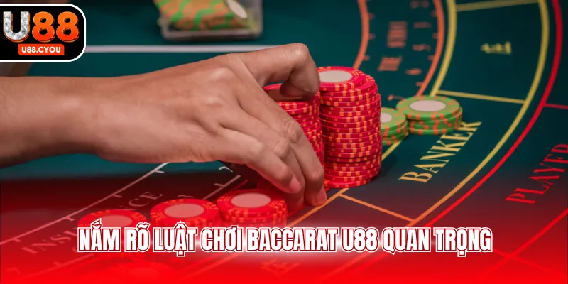 Nắm rõ luật chơi Baccarat U88 quan trọng